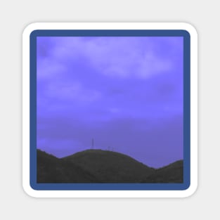 Blue aesthetic sky Magnet