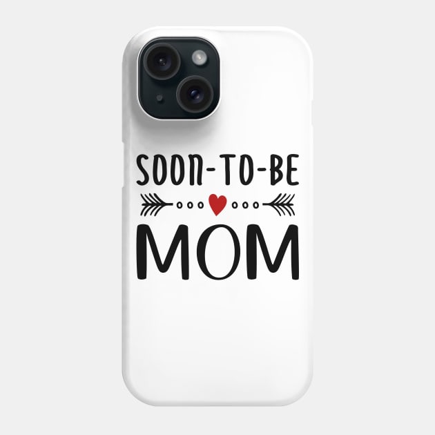 Soon To Be Mom Mother's Day Calligraphy Quote Phone Case by Jasmine Anderson