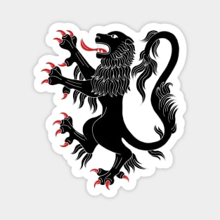 Lion Rampant Sable Magnet