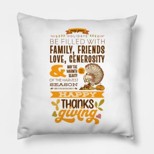 Gratitude for Thanksgiving Pillow