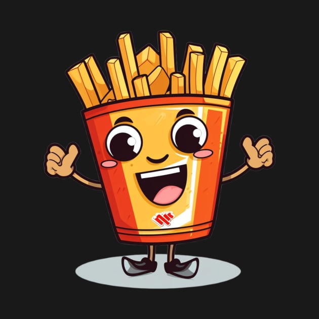 kawaii french fries T-Shirt cute by nonagobich