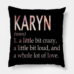 Karyn Girl Name Definition Pillow