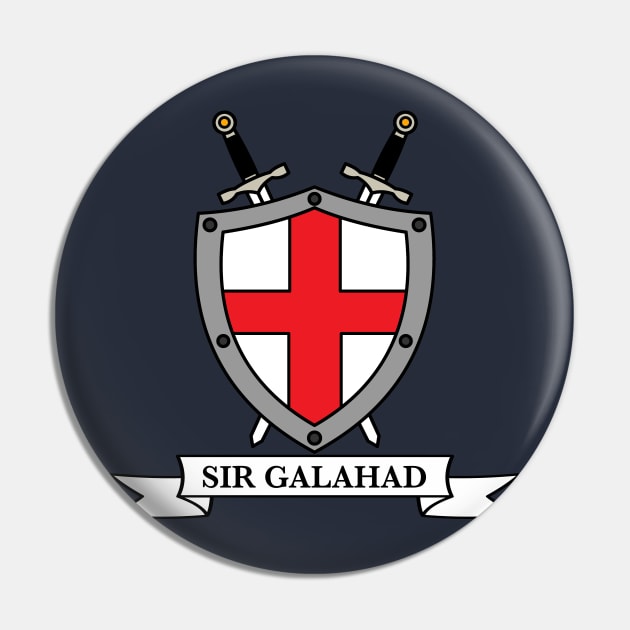 Galahad's Shield Pin by nickbeta