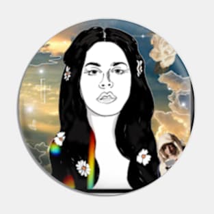 Lana Del Rey 'Say Yes to Heaven' Spotify - Glastonbury (Deco) Pin