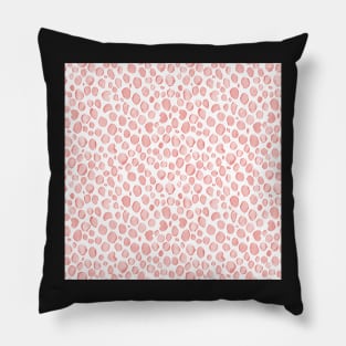 leopard cat – coral Pillow