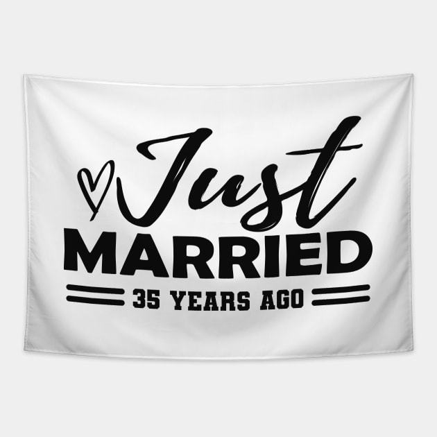 35th Wedding Anniversary - 35 years anniversary Tapestry by KC Happy Shop