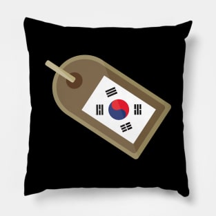 South Korea - Korean Flag (Tag) Pillow