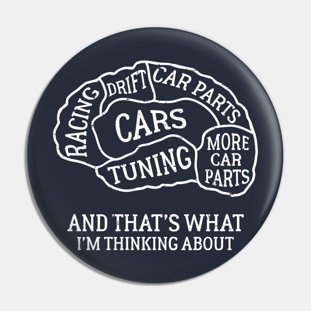 Brain Scan Cars Enthusiast Tuning Drift Racing Car Parts Pin by TheBlackCatprints