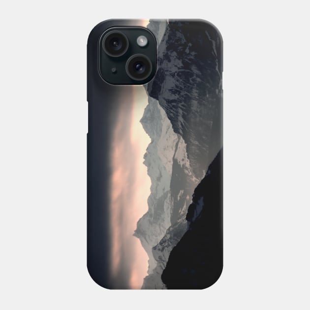 Swiss Alps dark Phone Case by Wolf Art / Swiss Artwork Photography