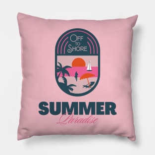 Summer - Off to Shore Pillow