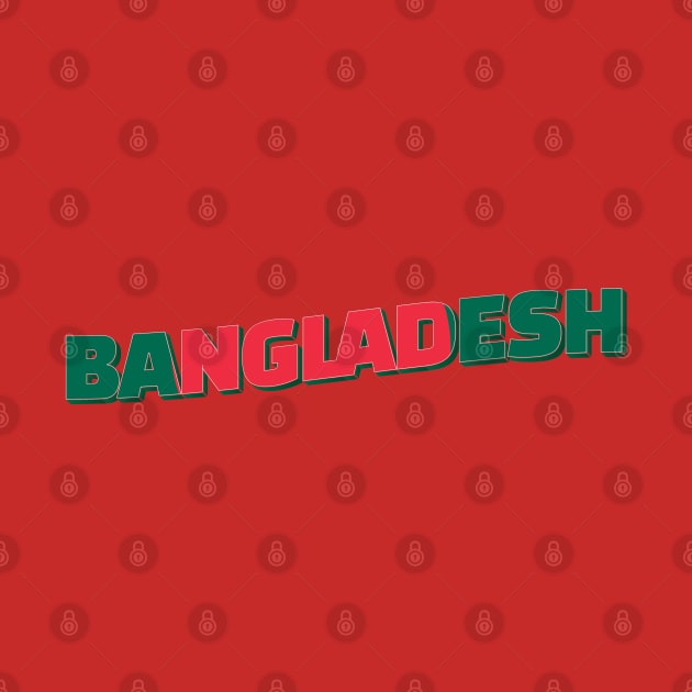 Bangladesh Vintage style retro souvenir by DesignerPropo