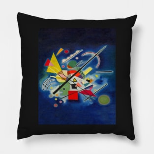 Wassily kandinsky blue art Pillow