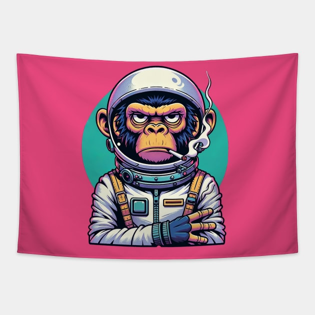 Space Chimp Tapestry by Spagoo