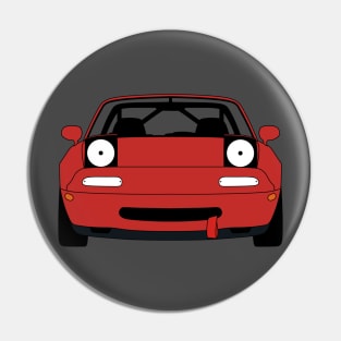 Miata Happy Racecar Pin