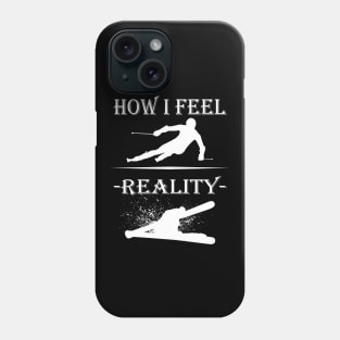 How I Feel Skiing Ski Drivers Winter Sports Phone Case