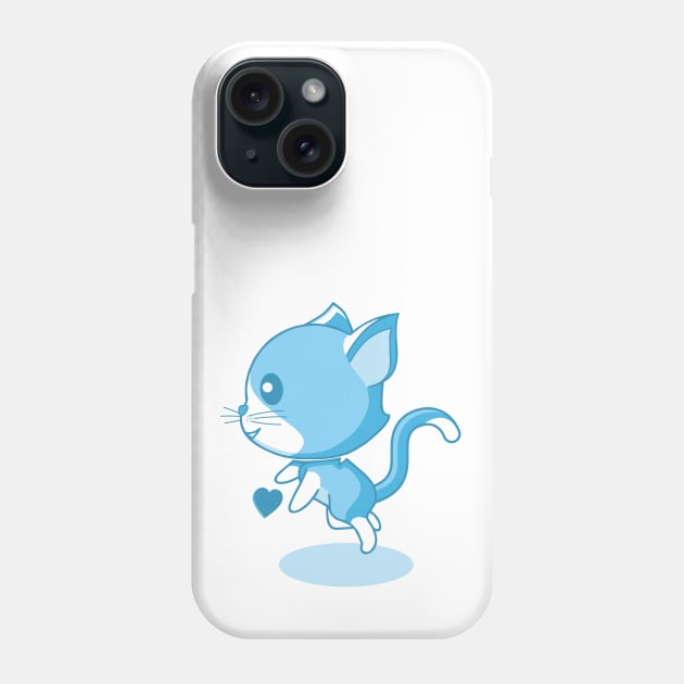 Cute blue kitten. Phone Case by FunawayHit