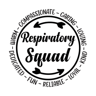 Respiratory Squad Nicu Respiratory Therapist Rrt Credential Lung Squad T-Shirt