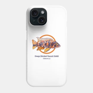 Orange Blotched Peacock Cichlid Phone Case