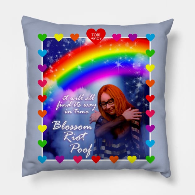 BLOSSOM RIOT POOF Pillow by SortaFairytale
