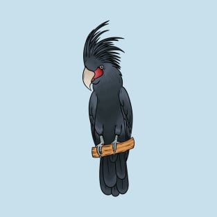 Palm cockatoo bird cartoon illustration T-Shirt