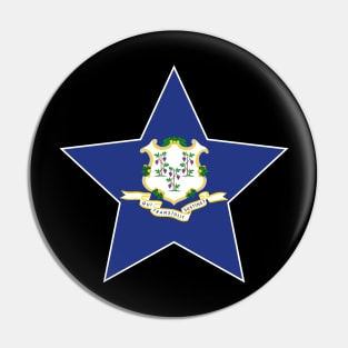 Connecticut State Flag Star Pin