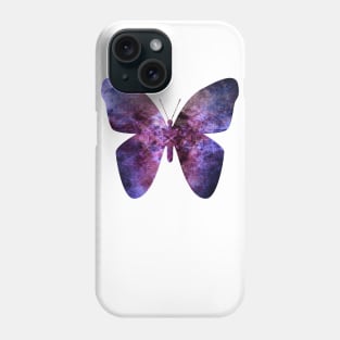 Purple grunge butterfly Phone Case