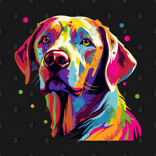 Labrador - Labrador Colorful by Kudostees