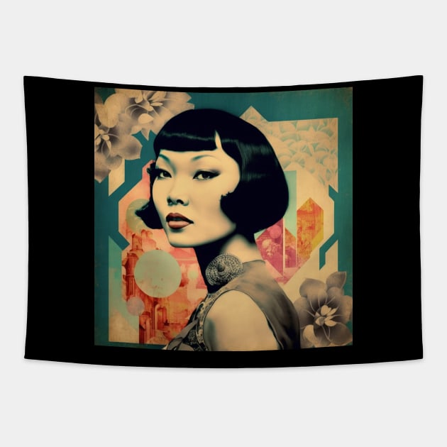 Anna May Wong #3 Tapestry by MonoMagic