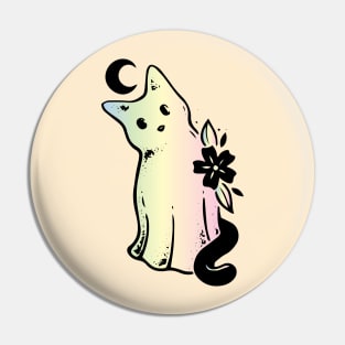 cute cat moon spirit Pin