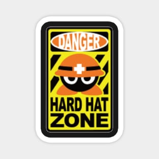 Danger Hard Hat Zone Magnet