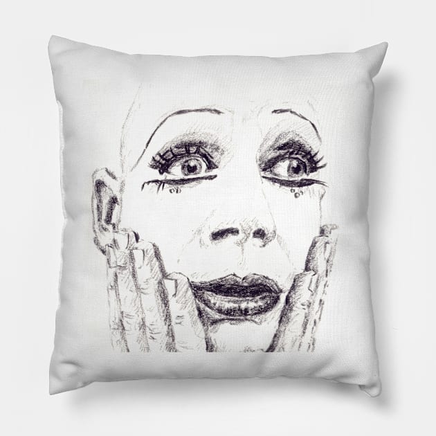 Lindsay Kemp Pillow by BarnabyEdwards