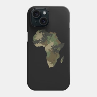 Africa Continent Map Camo Pattern African Safari Camouflage Phone Case
