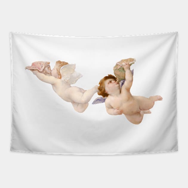 Angels - Lifes Inspirational Quotes Tapestry by MikeMargolisArt