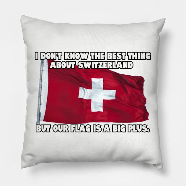 I don't know the best thing about Switzerland..... Pillow by Among the Leaves Apparel