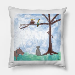 Backyard Shenanigans Pillow