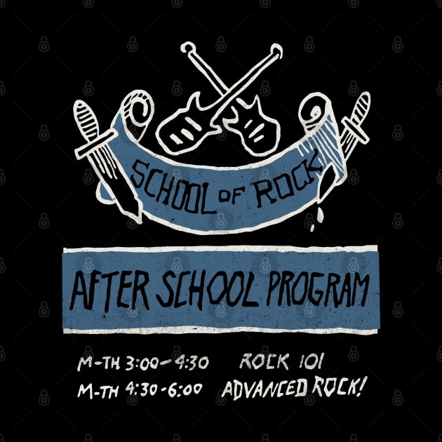 School of Rock After School Sign by Alema Art