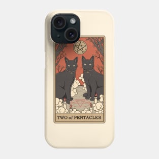 Two of Pentacles Phone Case