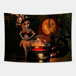 Funny halloween design Tapestry