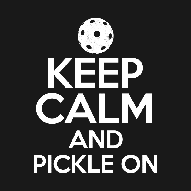 Pickleball Gifts Keep Calm And Pickle On by Mesyo