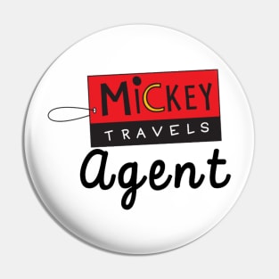 MickeyTravels Agent Pin