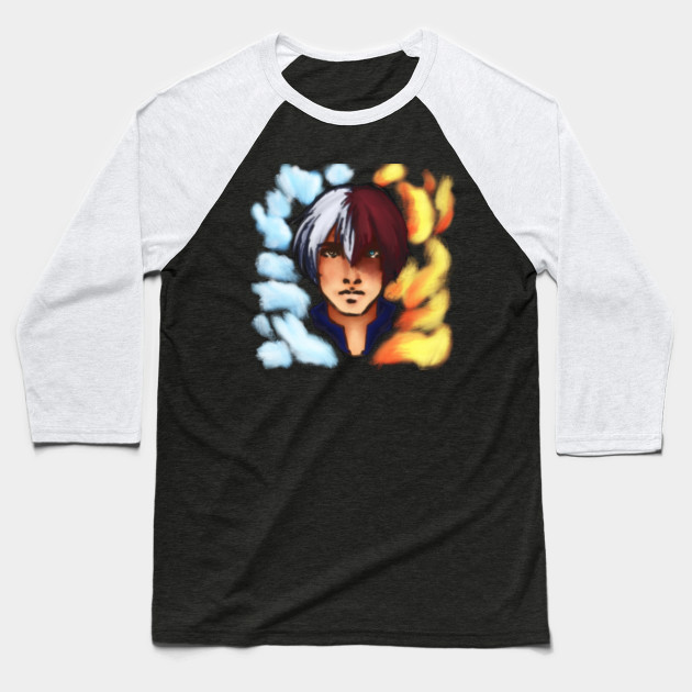 Todoroki Shoto Boku No Hero Academia Baseball T Shirt Teepublic