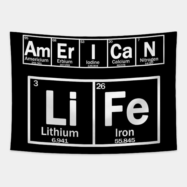 AMERICAN life scientific design with chemical elements Tapestry by Context