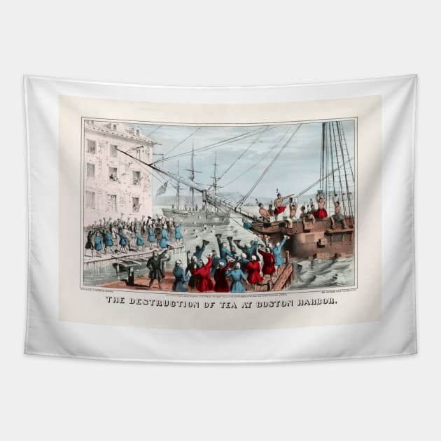 Boston Tea Party, 1773 (C030/1301) Tapestry by SciencePhoto