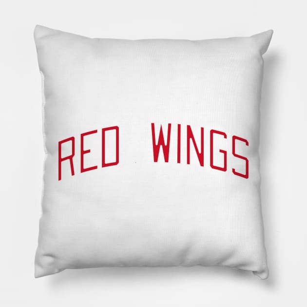 Red Wings Pillow by teakatir