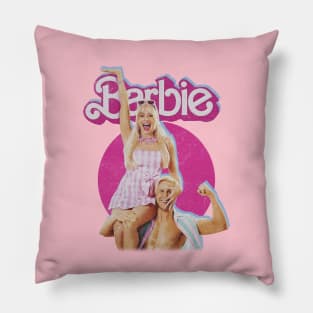 barbie - morgot robbie ryan gosling Pillow