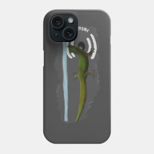 Lizard drinking water from bottle filler funny cute Phone Case