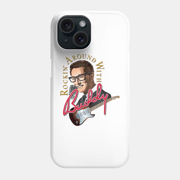 Buddy Holly Rockin. Phone Case by chaxue