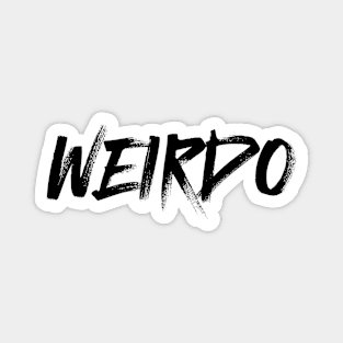 Weirdo - Basic Typography in Atomic Marker Regular Font Magnet