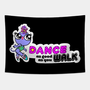 Cute Dance Cat Tapestry