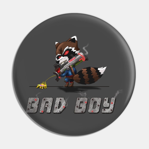 Bad Boy Rocket Pin by Creative Wiz